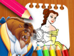 Beauty and the Beast coloring book