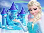 Frozen princess doll house decoration